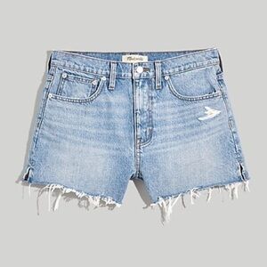 Madewell Side Slit Jean Short